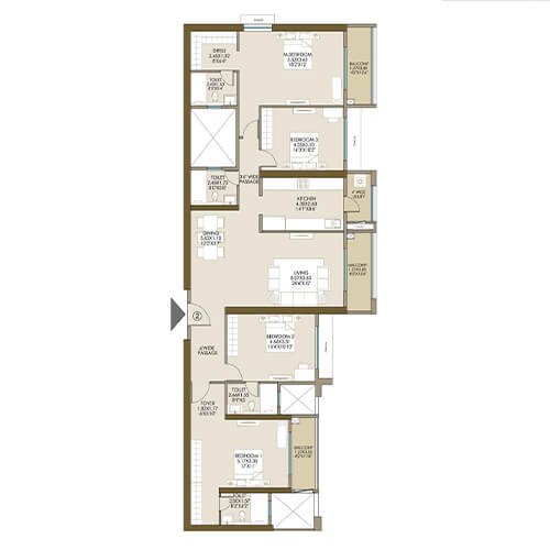4 BHK Plan